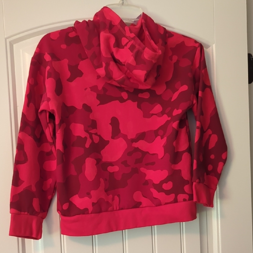Adidas Kids Red Camo Hoodie - Picture 2 of 5